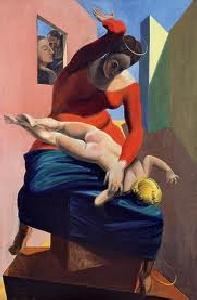 pr�gelnde Madonna-Max Ernst