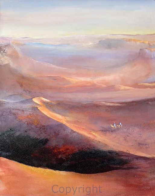 aus dem Nichts tauchen sie pl�tzlich auf 2009 Acryl Sand 100x82